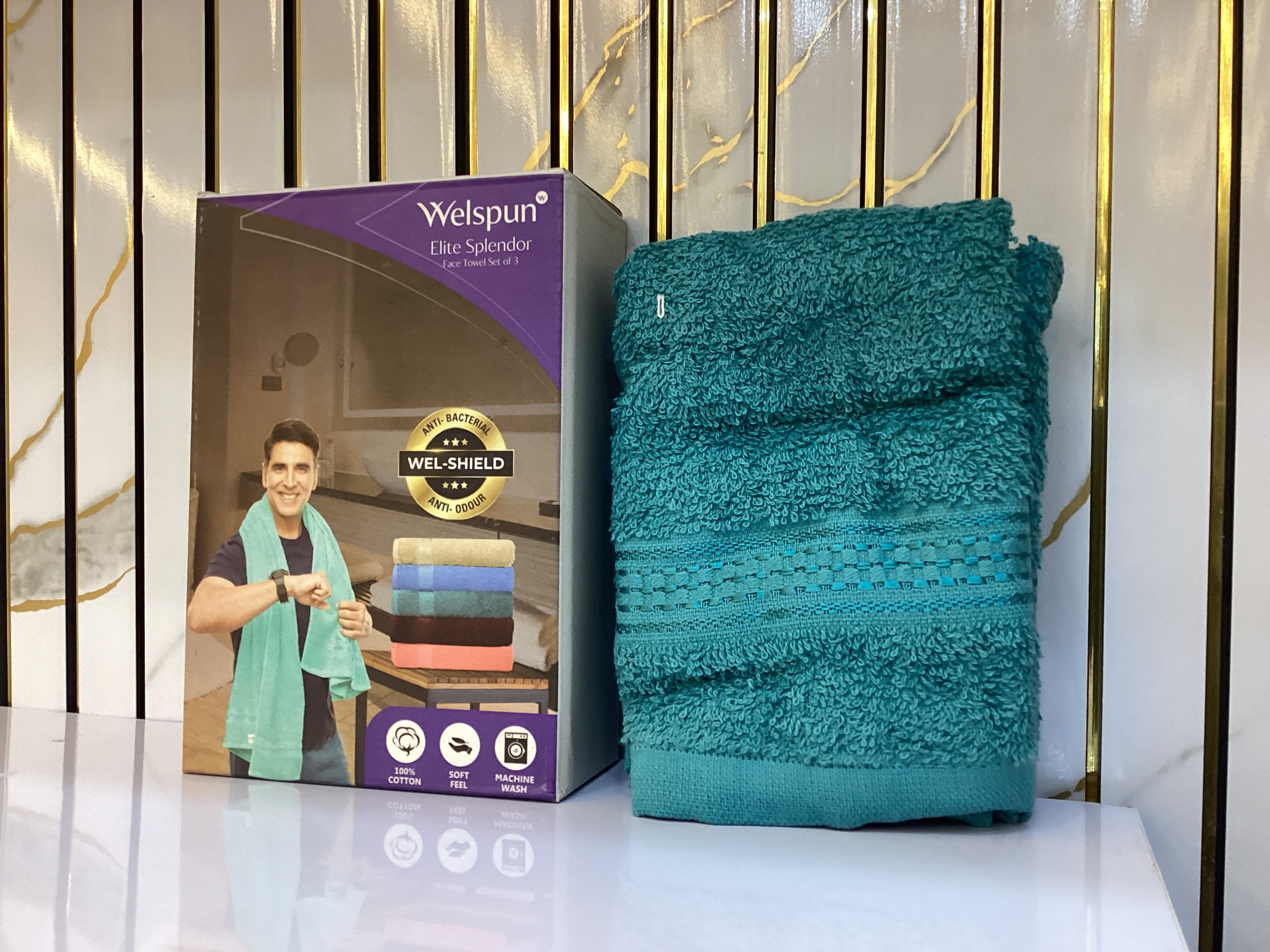 Elite Splendor Face Towel (Set of 3)