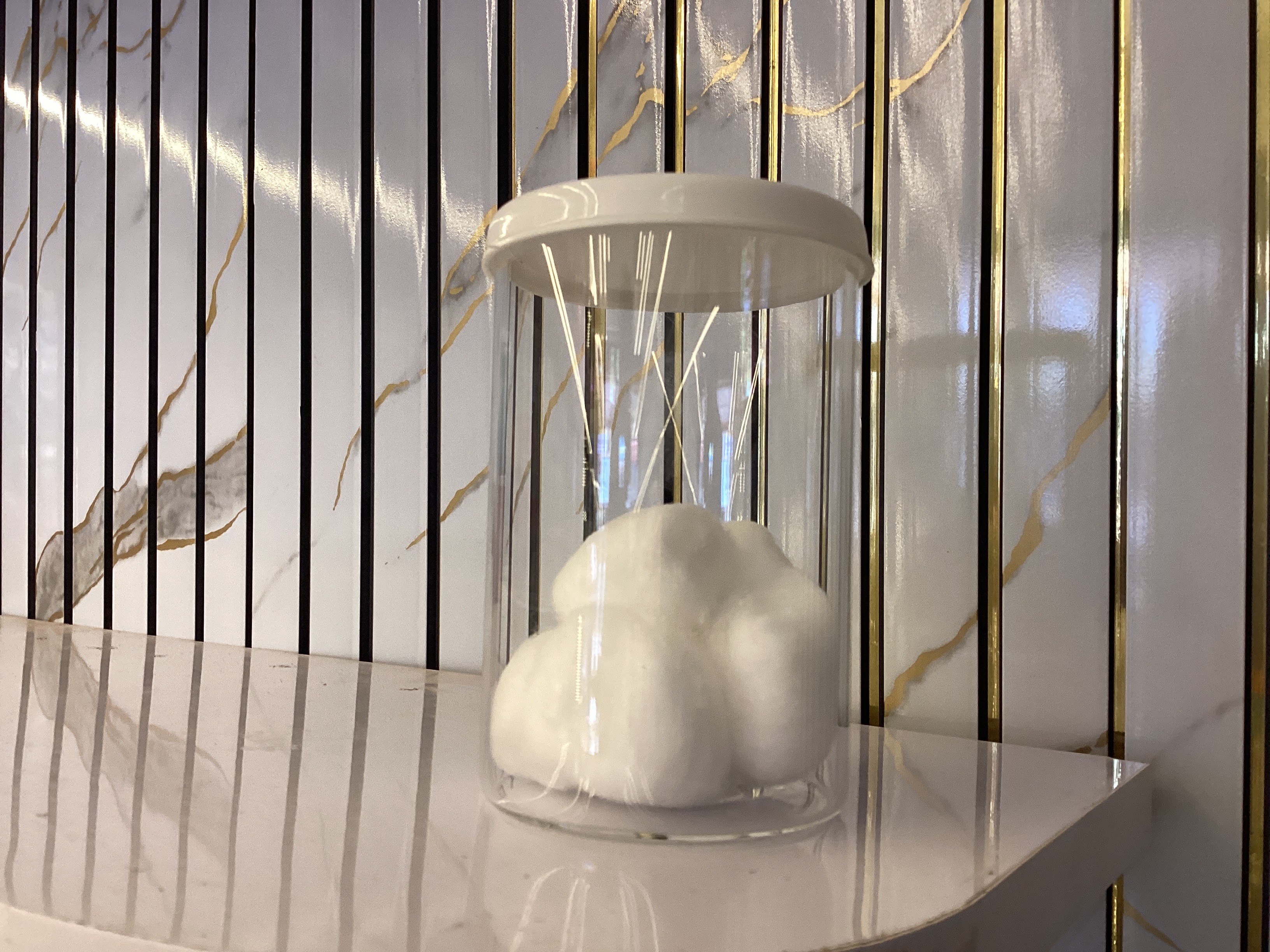Transparent Container (Glass) with Plastic Lid 200ml