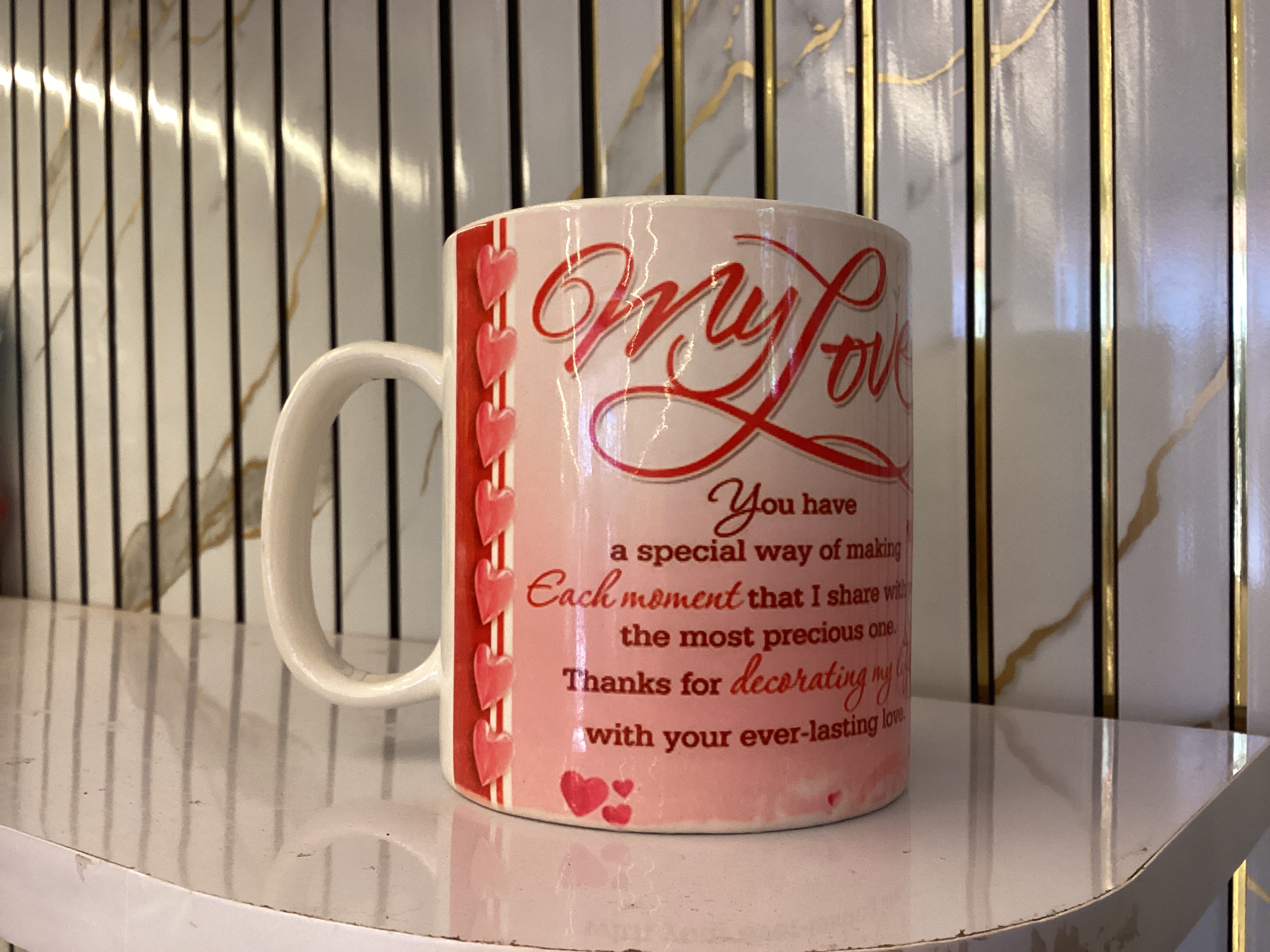Printed Ceramic Coffee Mug 400ml — My Love