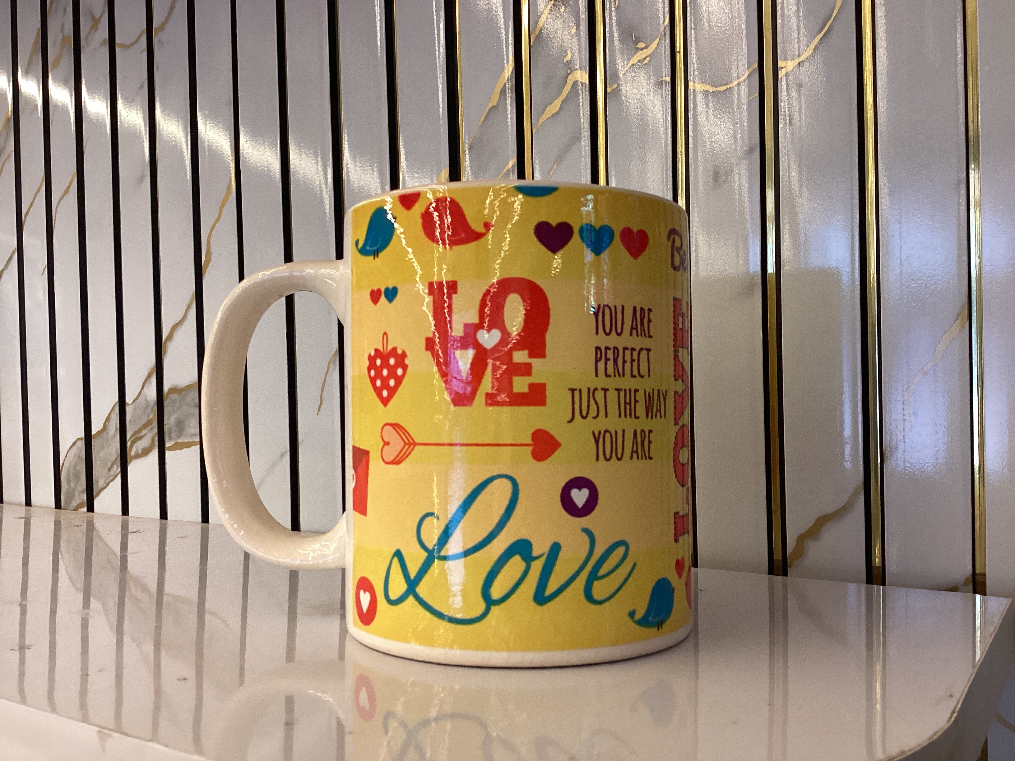 Printed Ceramic Coffee Mug 400ml — You & Me