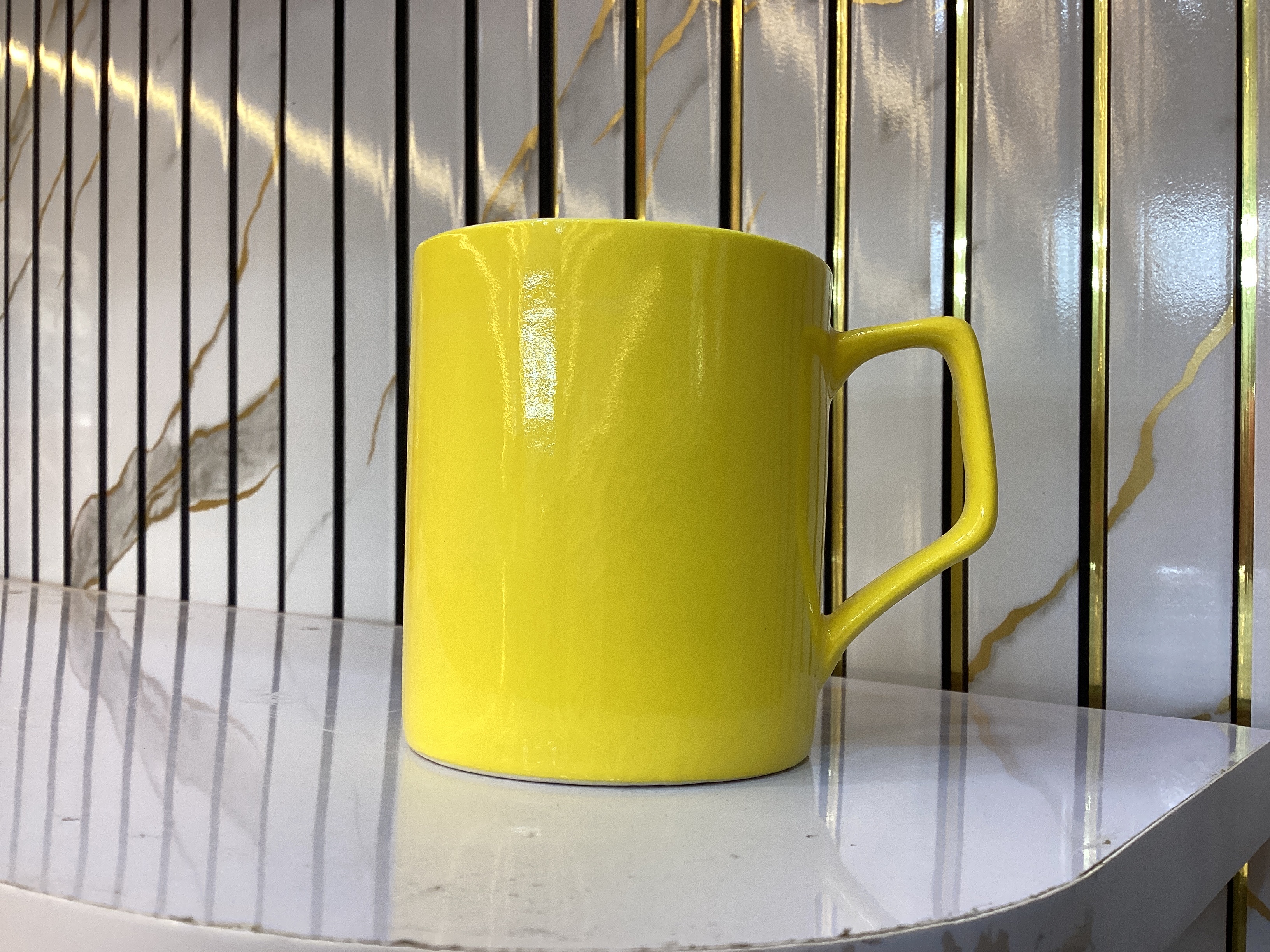 Yellow Ceramic Coffee Mug (200ml)