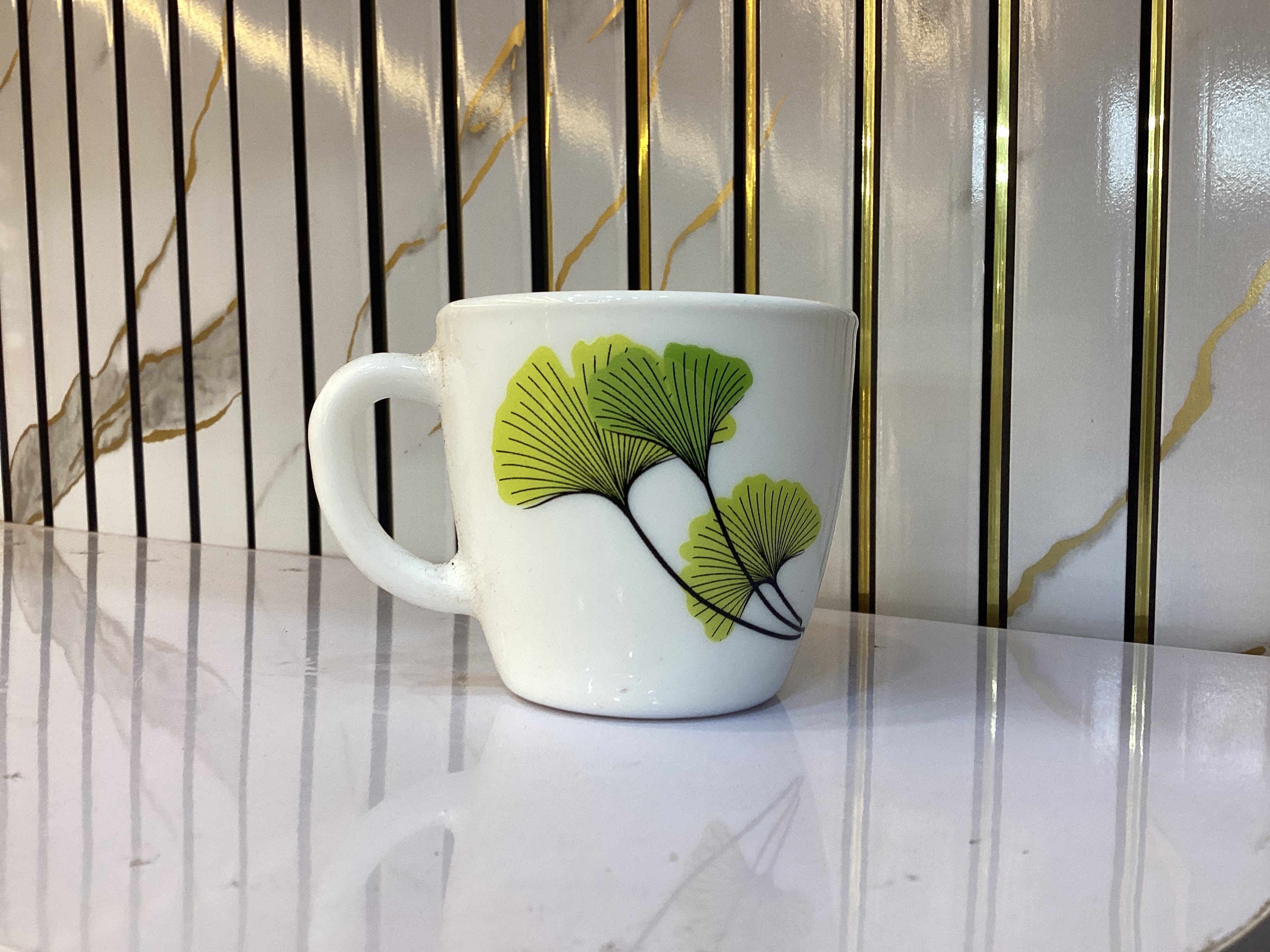 Borosil Larah Ceramic Floral Printed Tea Cup