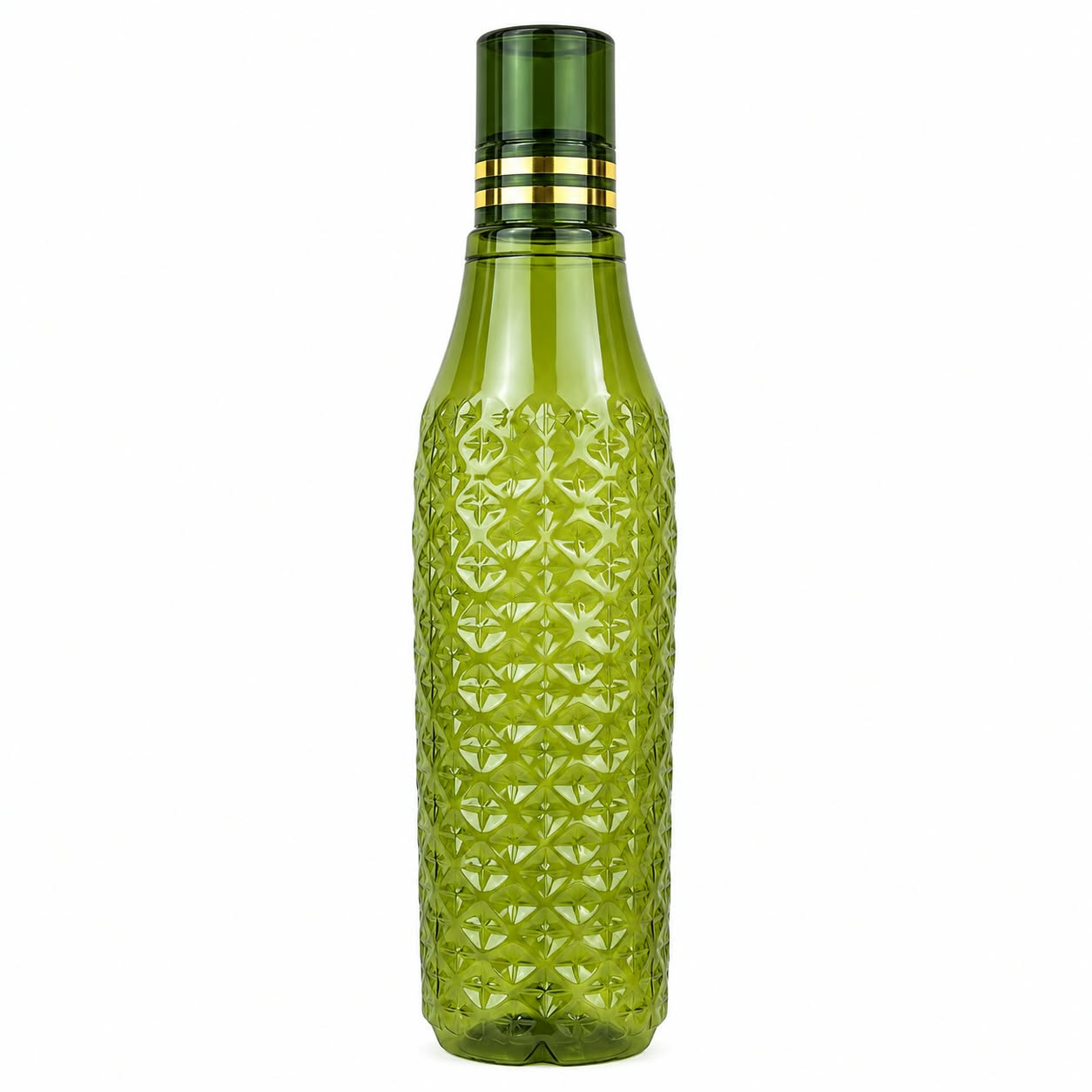 Deepak Crystal Clear Plastic Water Bottle 1000ml — Green