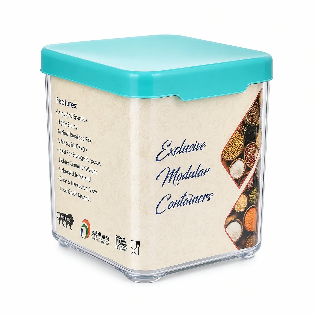 Exclusive Modular Container — Blue / 500ml