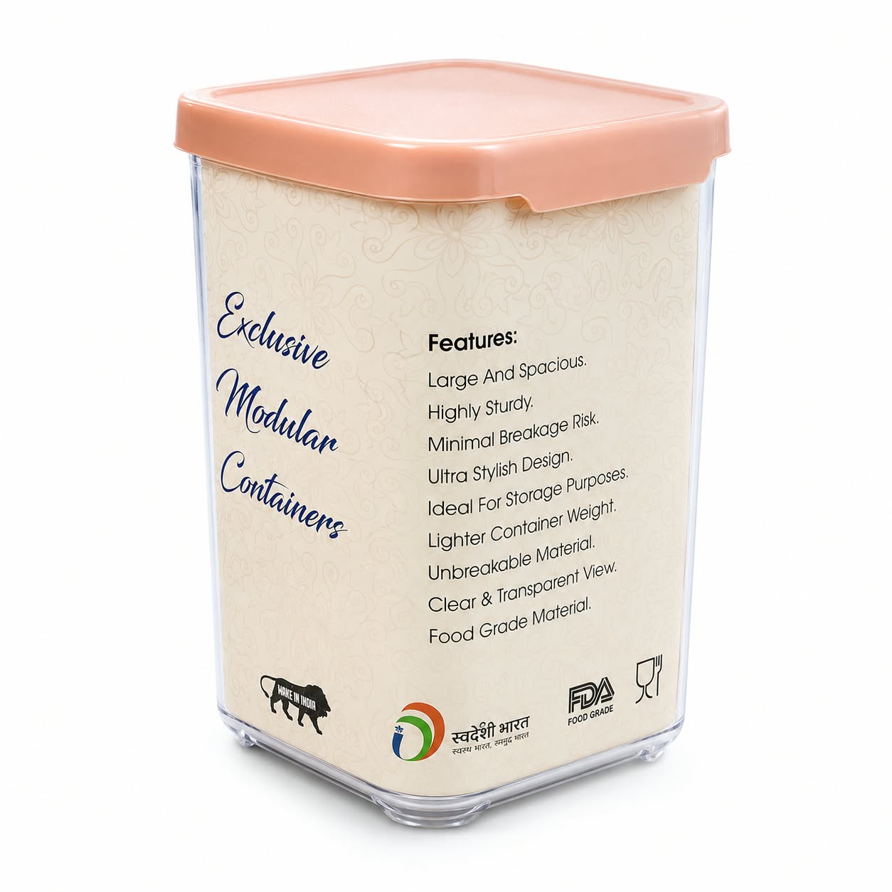 Exclusive Modular Container — Pink / 1000ml