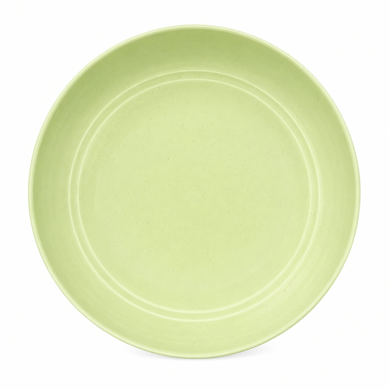 Wheat Straw & Bamboo Fibre Dinner Plate — Green