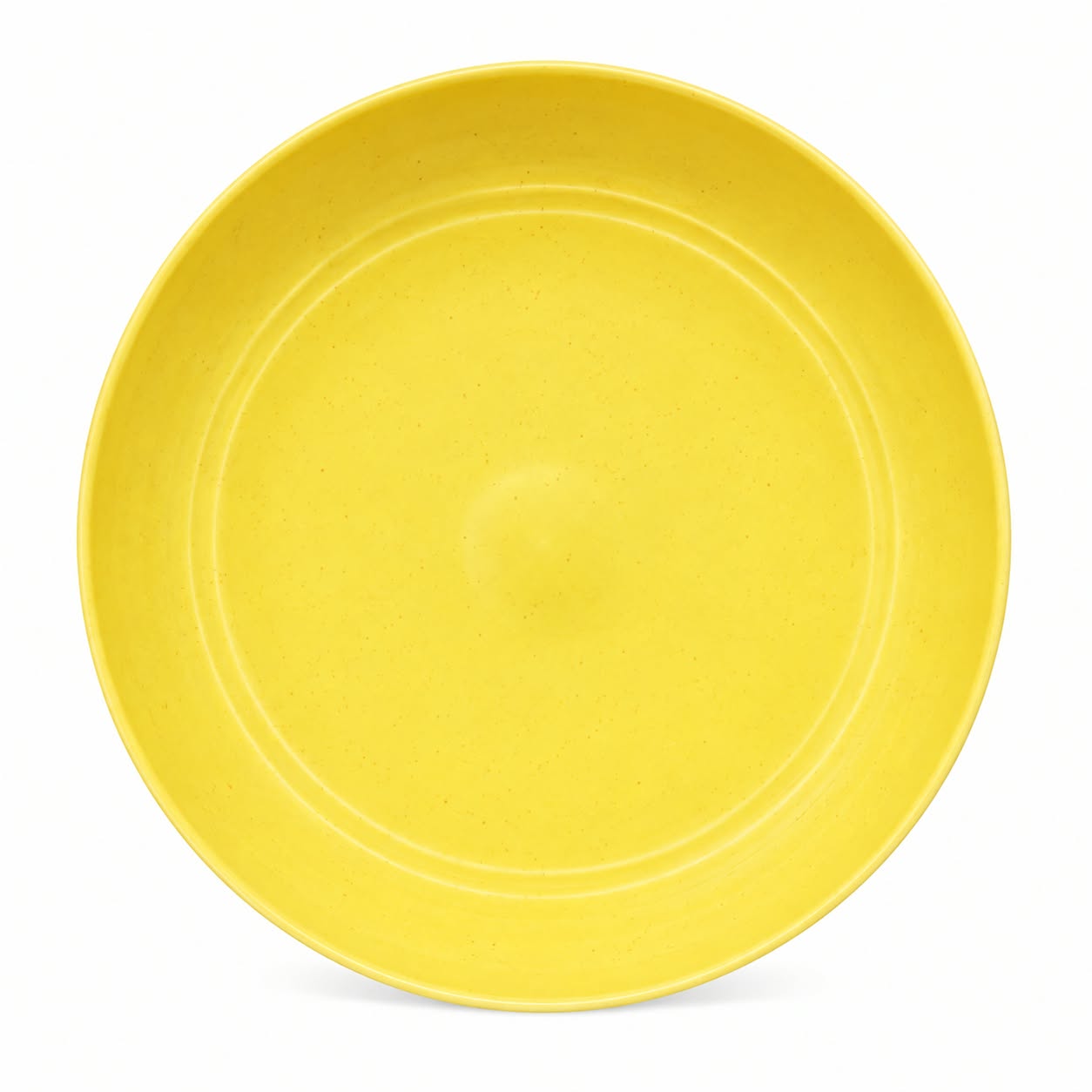 Wheat Straw & Bamboo Fibre Dinner Plate — Yellow