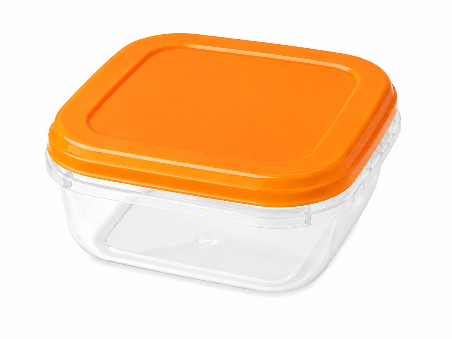 RFL Fresco Square Plastic Container — Orange / 1000 ml