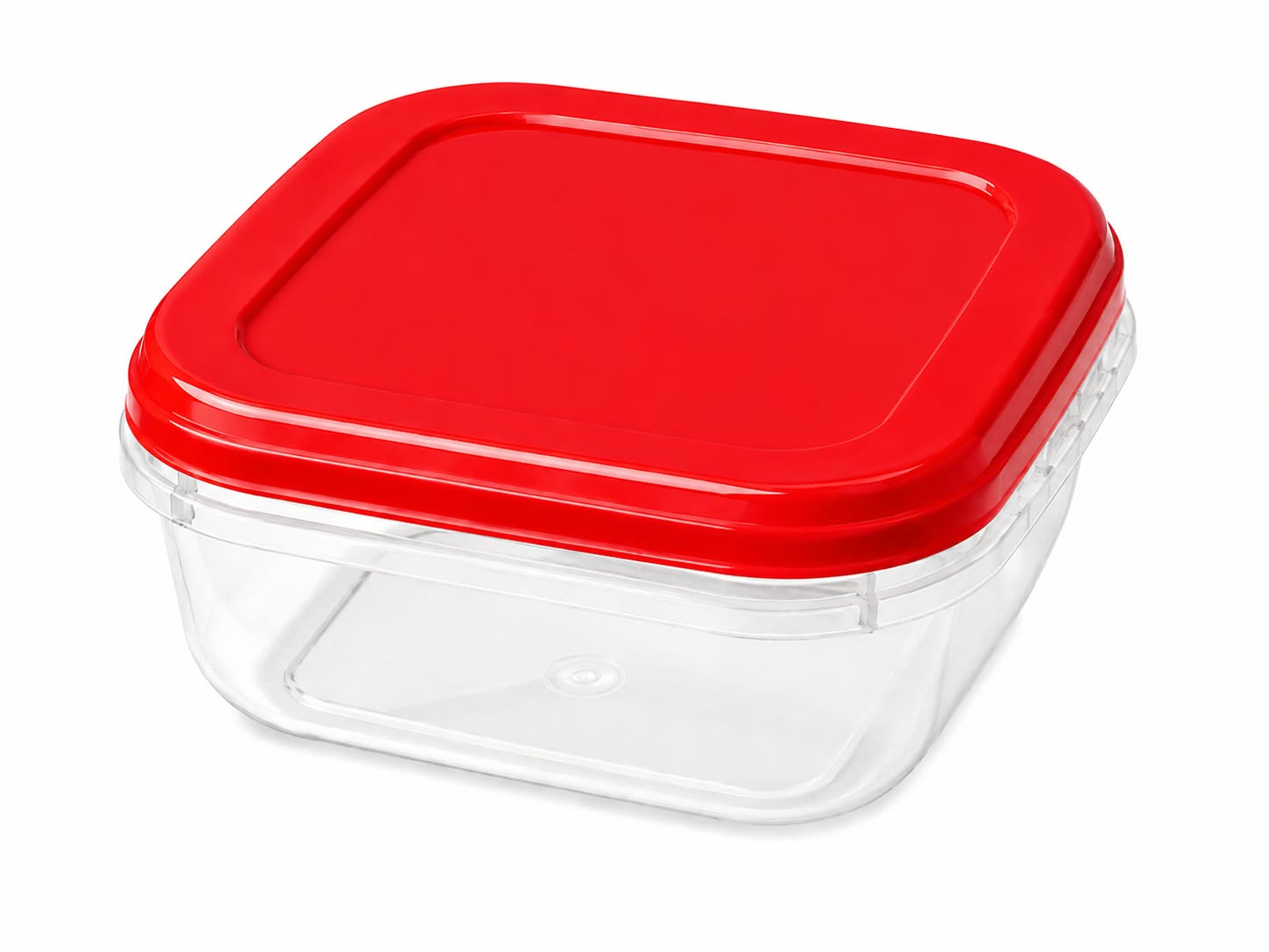 RFL Fresco Square Plastic Container — Red / 400 ml