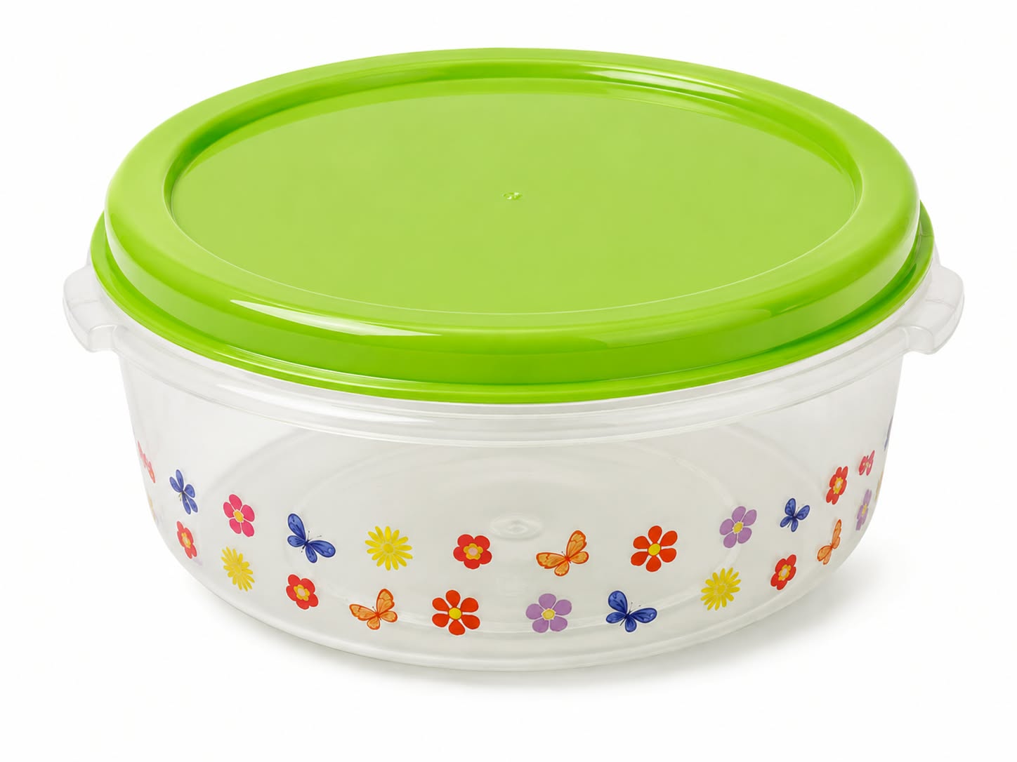 RFL Fresco Round Plastic Container — Green / 340 ml
