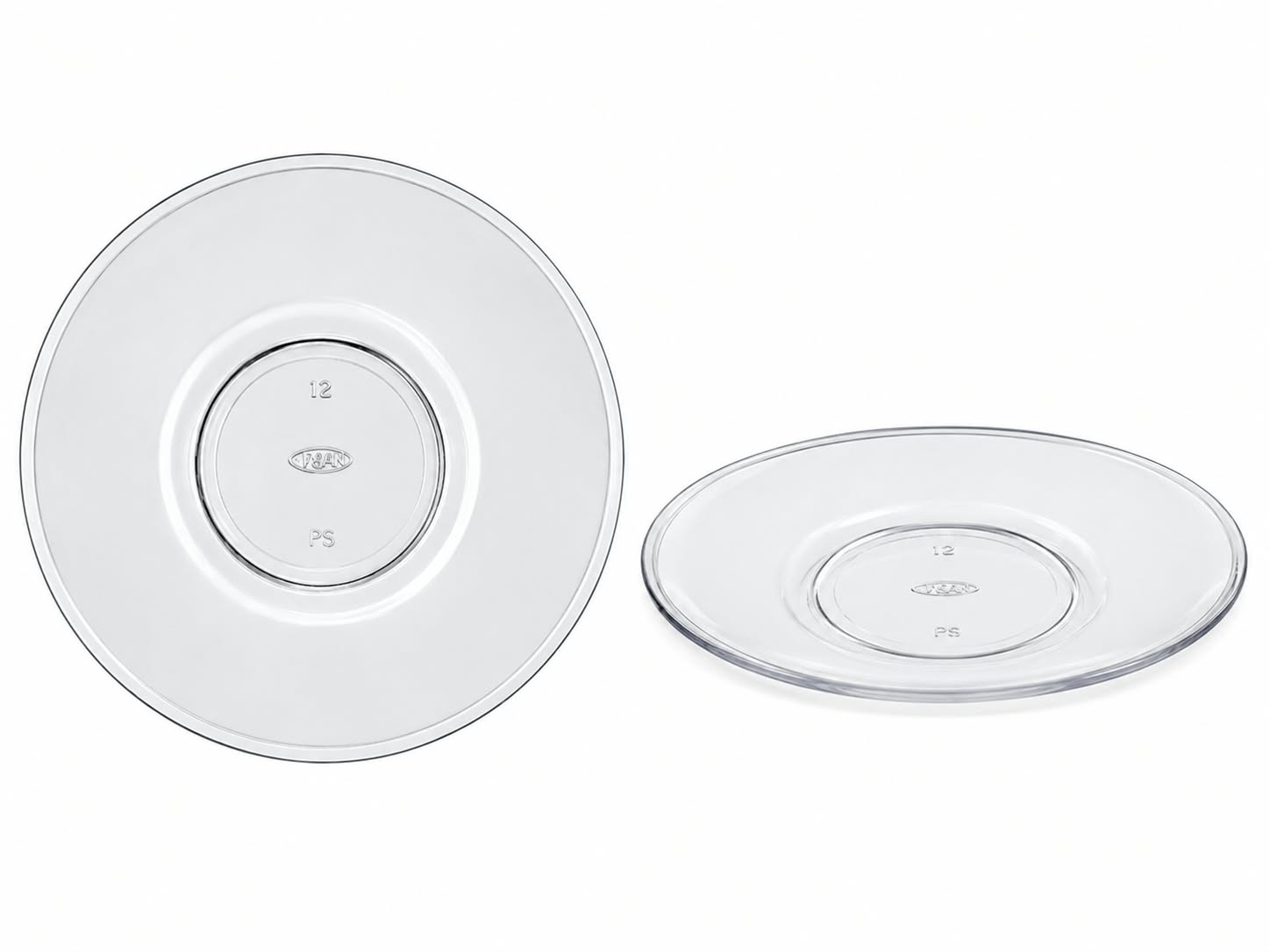 Plain Transparent Glass Plate (Diameter 12.5 cm)
