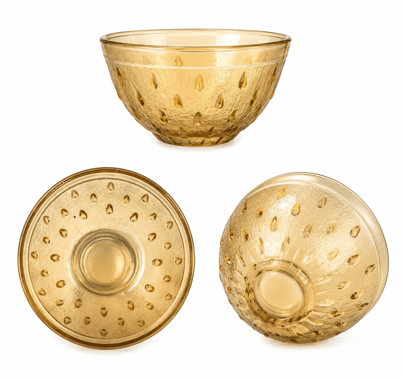 Classic Glass Bowl | Small Size Bowl | 100 ml — Golden Crystal
