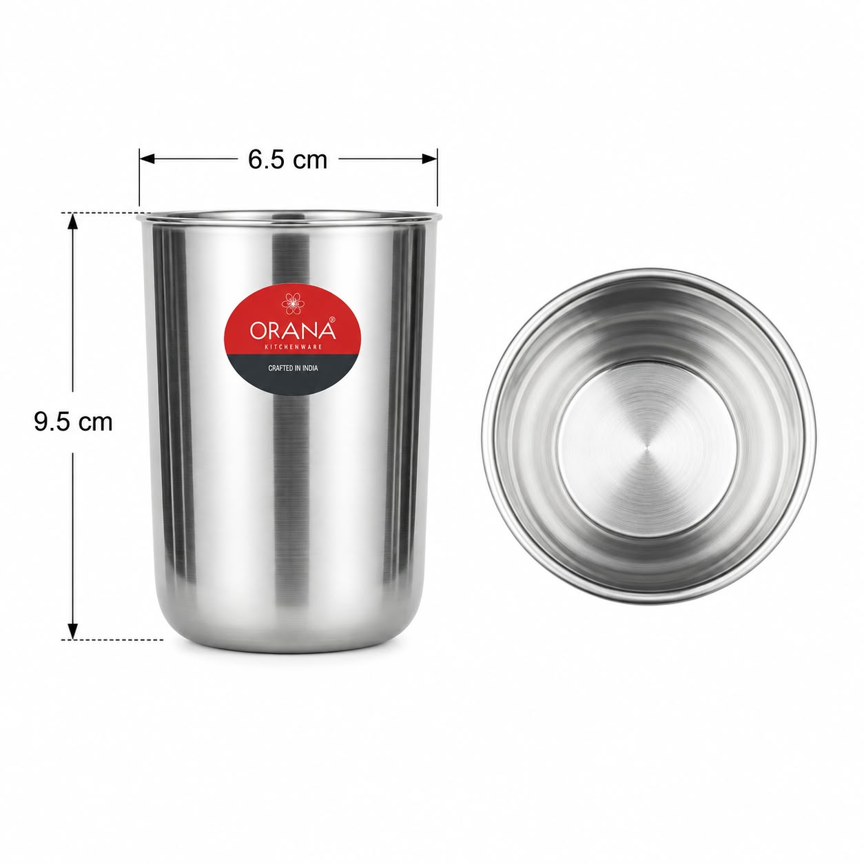 Orana Premium Stainless Steel Glass 200ml