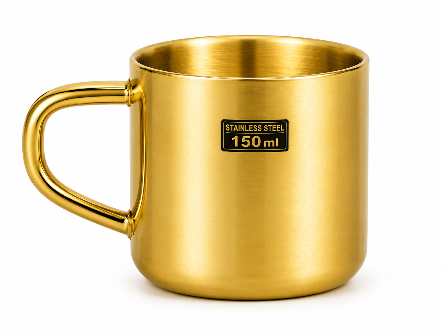 Stainless Steel Tea Cup (150ml) — Golden