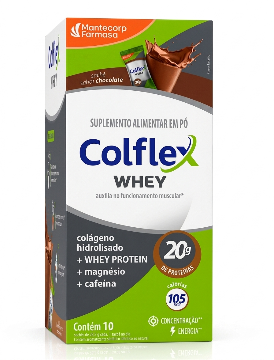 Colflex Whey Chocolate Cosmed — 10 Sachês