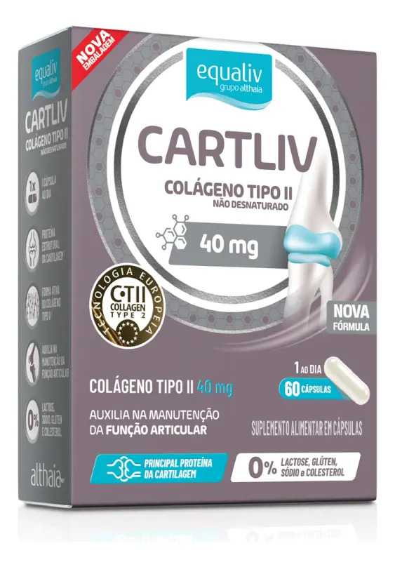 Cartliv Equaliv 60 Cáps – Colágeno Tipo II