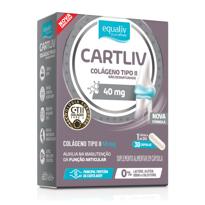 Colágeno Tipo II Cartliv Equaliv 40mg – 30 Cápsulas