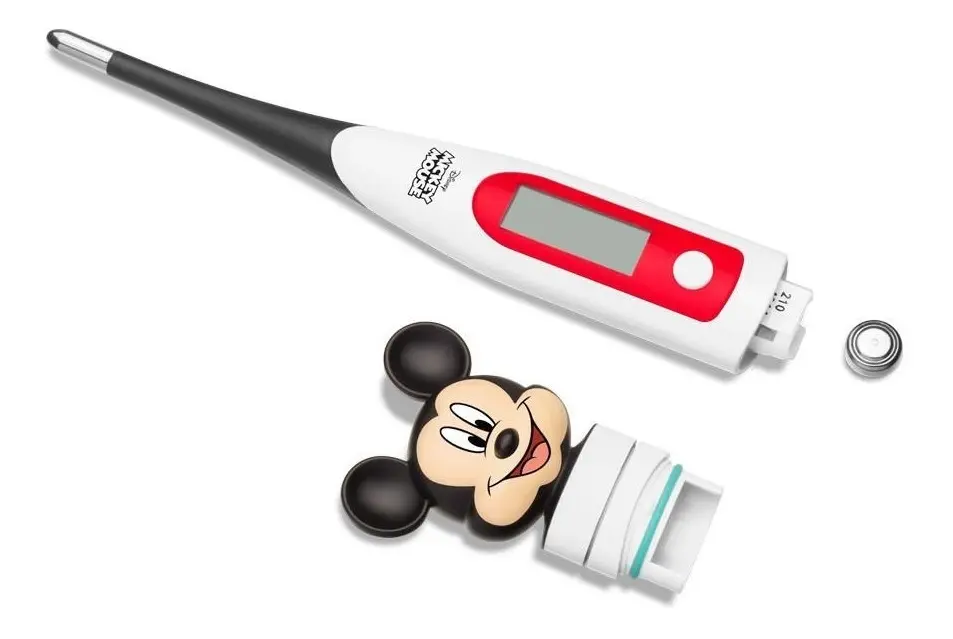 Termômetro Digital Infantil Mickey Disney com Ponta Flexível Multi Saúde – HC078