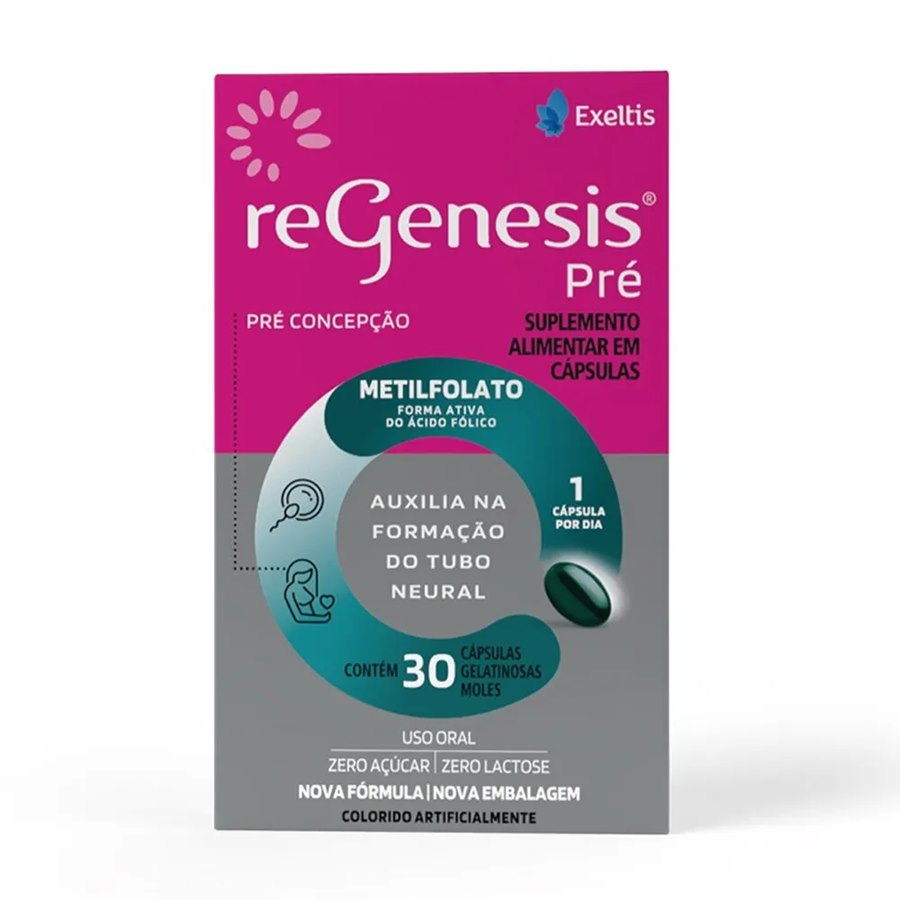 Suplemento Alimentar Regenesis Pré Exeltis — 30 Cápsulas Gelatinosas Moles