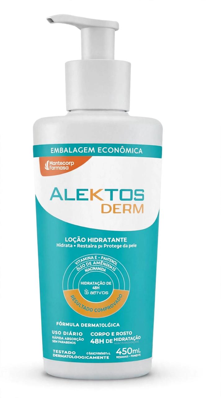 Loção Hidratante Mantecorp Alektos Derm Corporal e Facial – 450ml