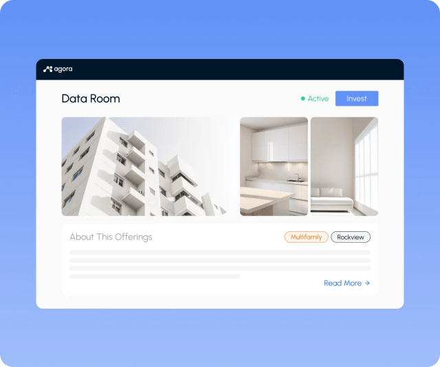 Professional data rooms and landing pages