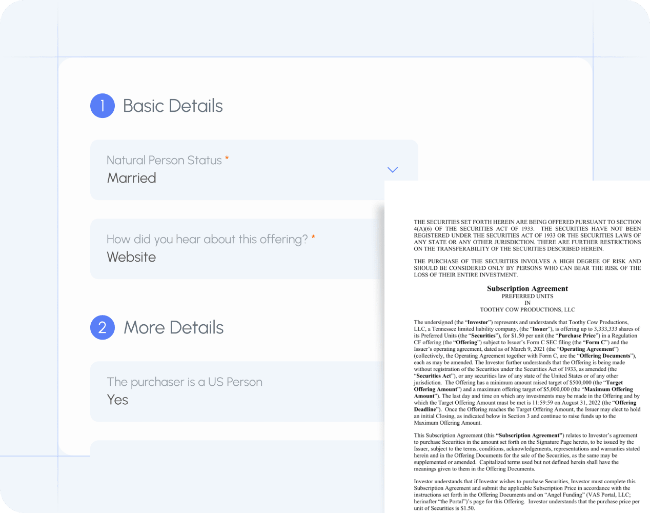 Streamlined investing with Smart Forms