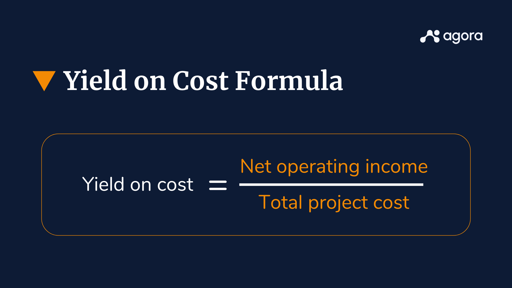 What is yield on cost in real estate? Formula & examples