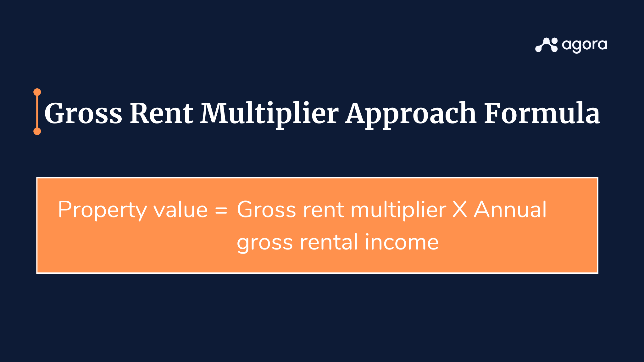 Gross rent multiplier approach formula’ image.