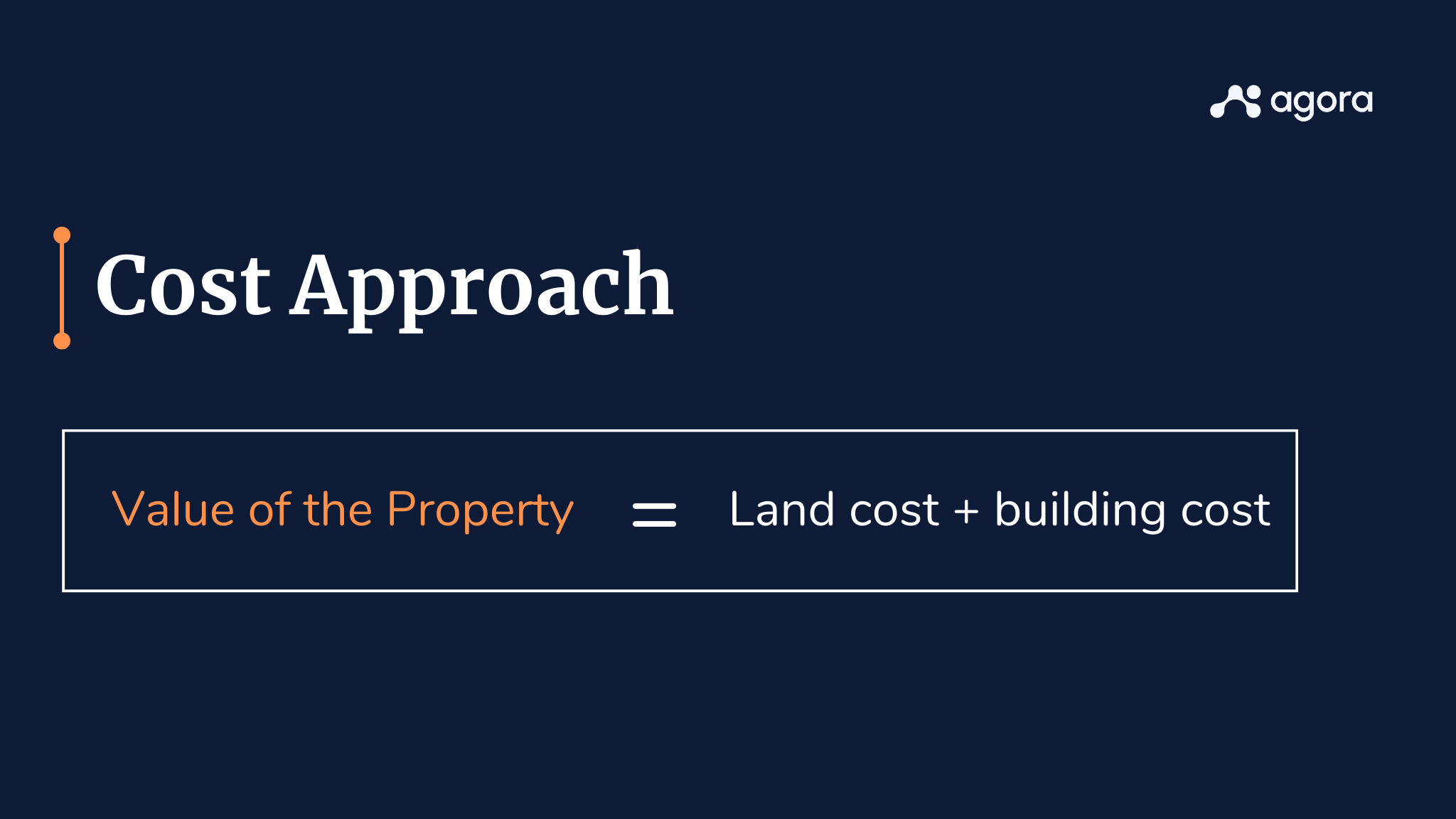 Illustration on cost approach.