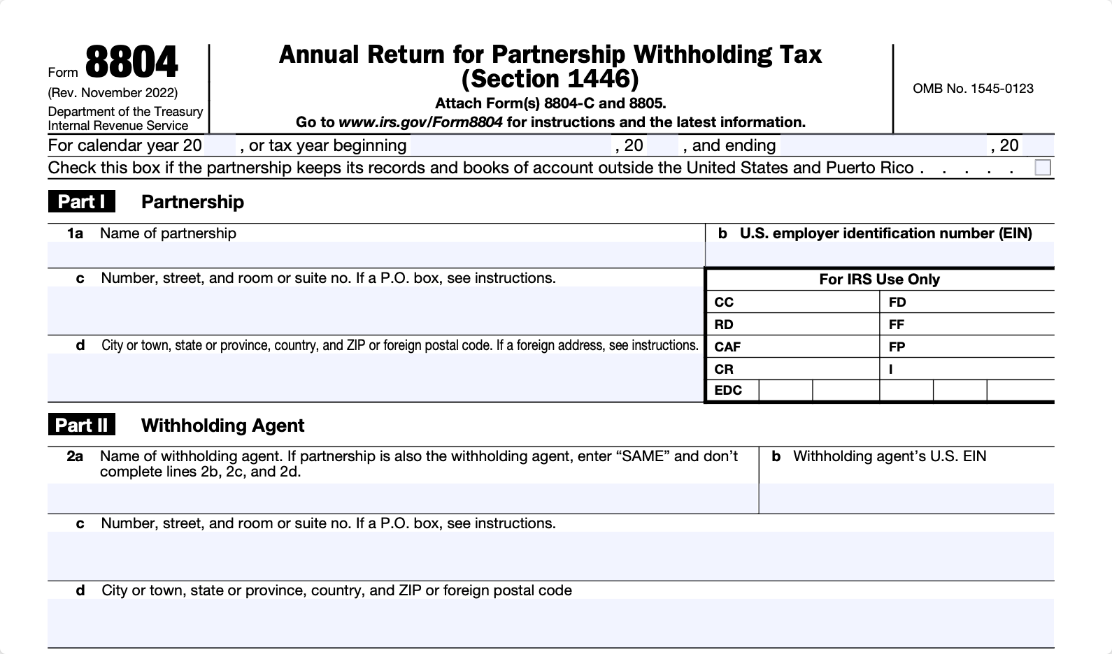image of form 8804