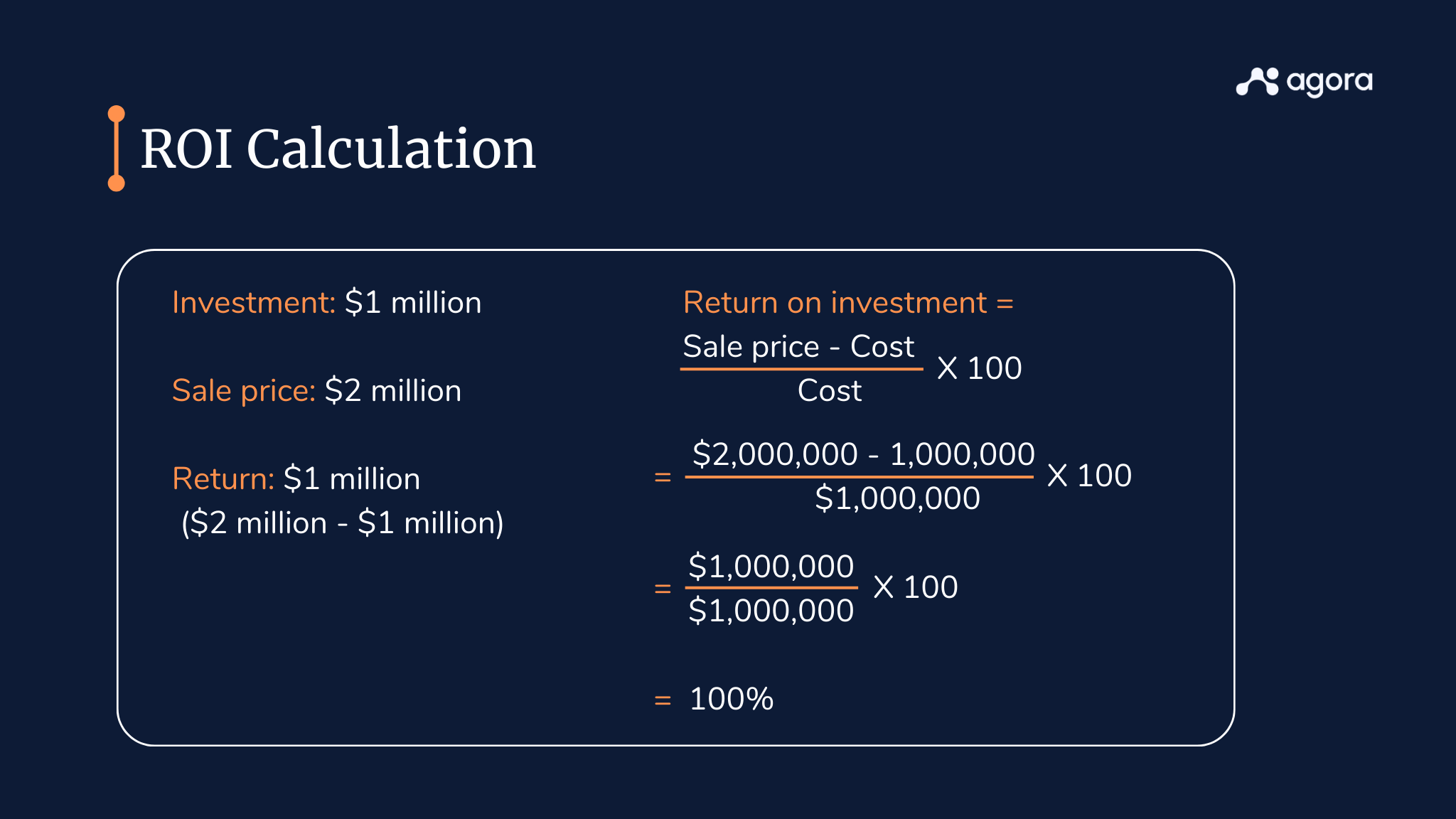 ROI calculation