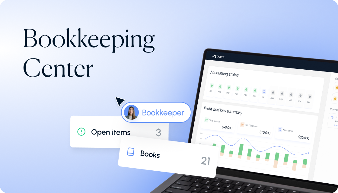 Season of Innovation, Release 3: the Bookkeeping Center brings Agora Accounting Services into view
