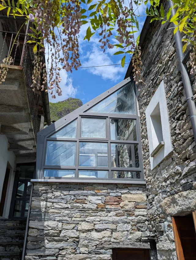 Panoramic valley view from terrace