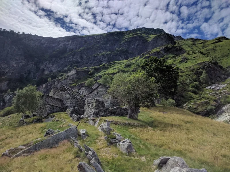Mountain hiking scenery