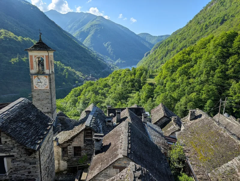 Traditional Ticino landscape