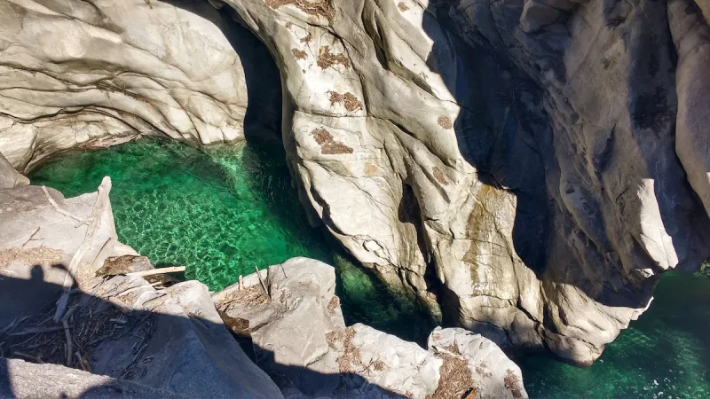 Panoramic mountain view from property