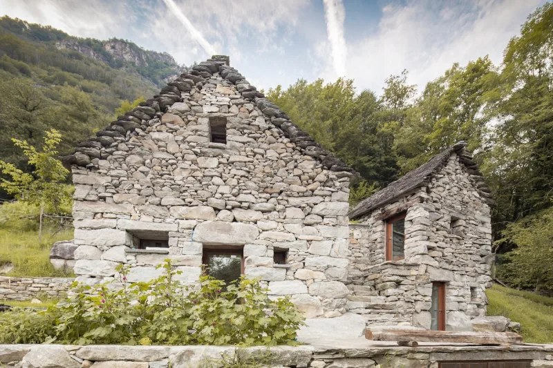 Rustic kitchen with modern amenities