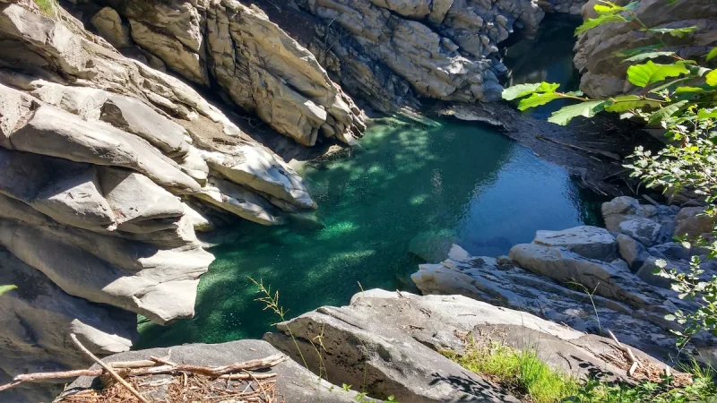 Crystal clear natural pool