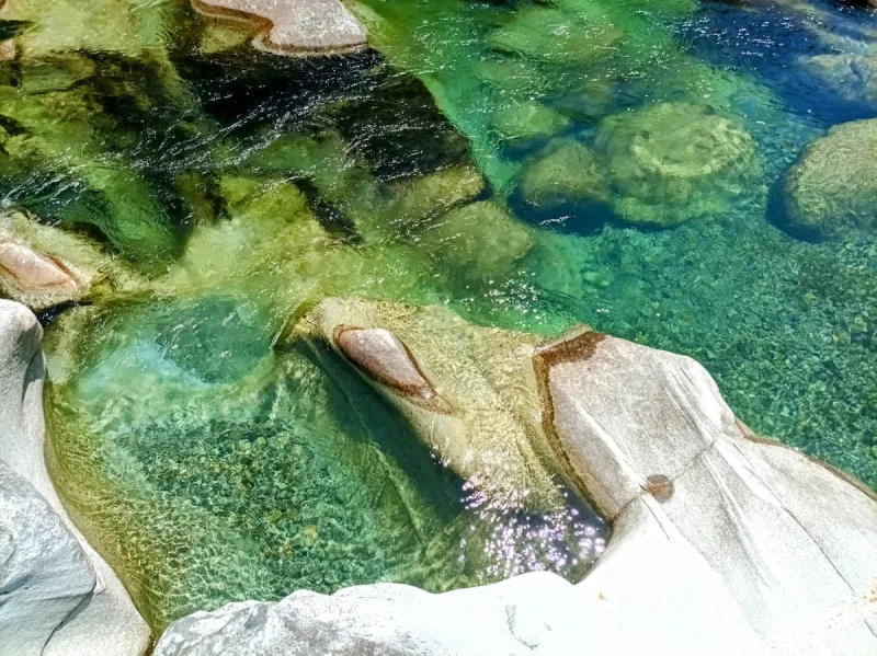 Verzasca river swimming area