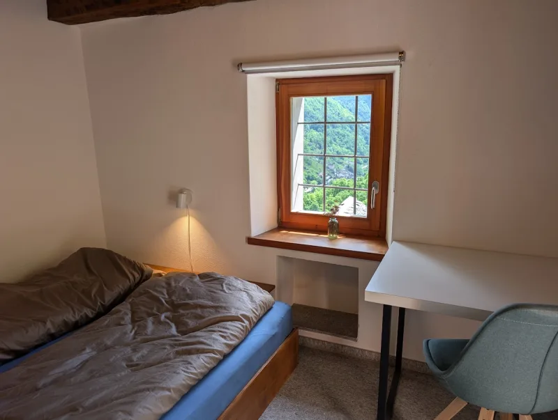 Second bedroom with wooden ceiling