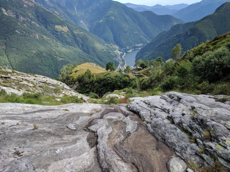 Mountain ridge behind Corippo