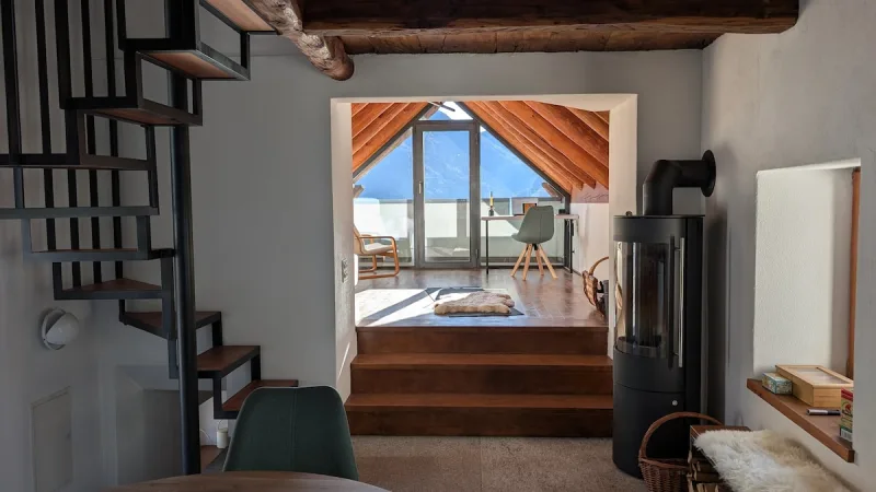 View of the village from living room