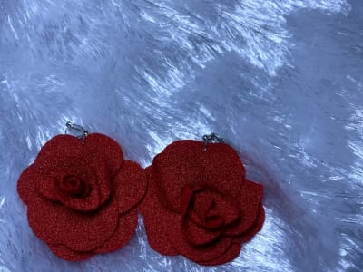 Photo of Rose Statement Clip-Ons