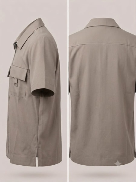Zipper up cargo shirt  thumbnail 3