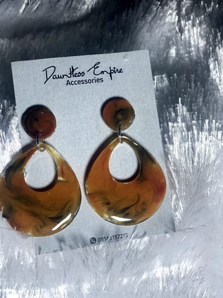 Resin Statement Earrings thumbnail 2