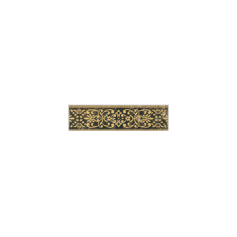 10301001715 Bohemia (Богемия) brown decor 03 глянцевый декор 25х60, Gracia Ceramica коричневый купить СПб