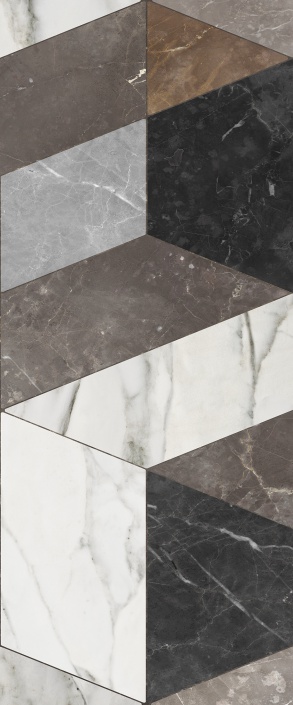 10100000422 Vinde multi wall 02 глянцевая плитка для стен 25х60, Gracia Ceramica серый купить СПб