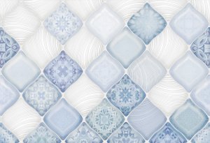 TWU07MRL006 Morela д/стен 24.9*36.4, Alma Ceramica белый, голубой купить СПб