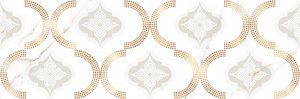 DWU93UMB04R Umberto декор 30*90, Alma Ceramica белый, золотой купить СПб