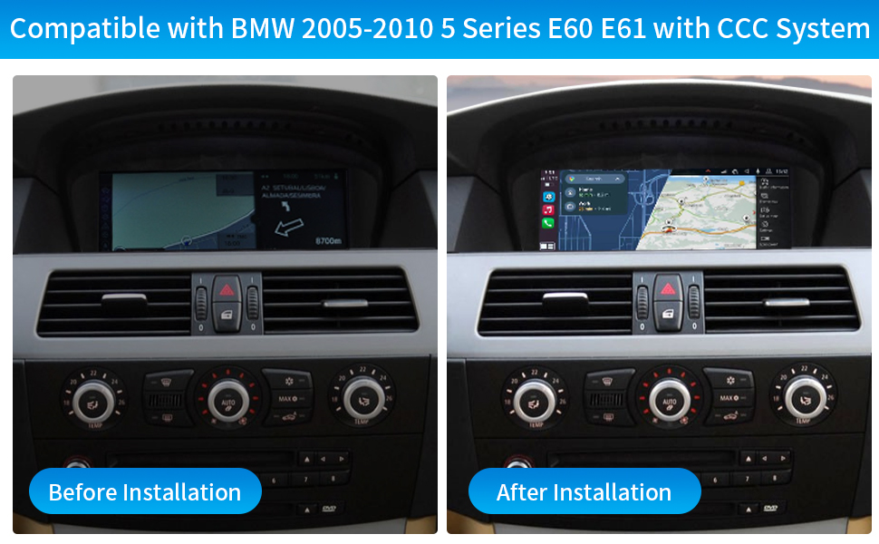 Autoradio GPS BMW E60 2005-2010 8 inch screen à bas prix